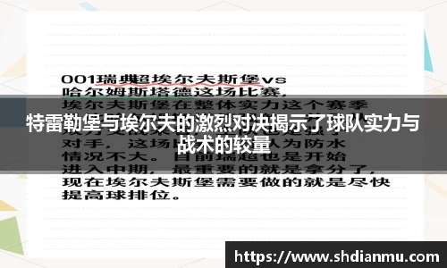特雷勒堡与埃尔夫的激烈对决揭示了球队实力与战术的较量